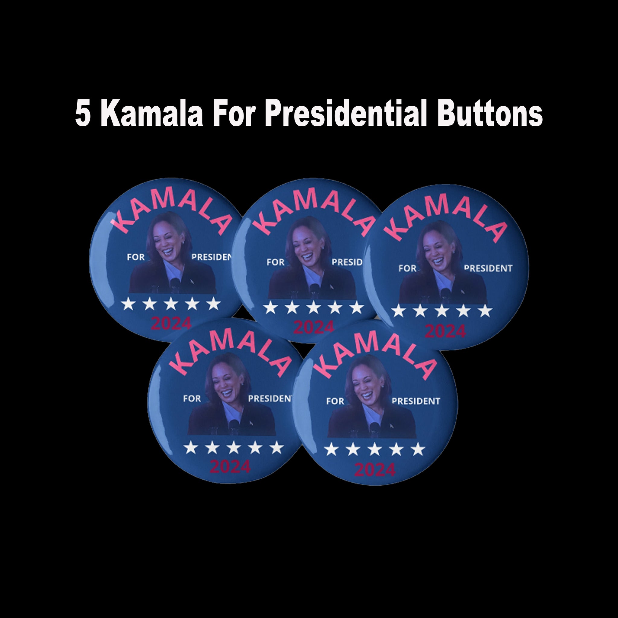 KAMALA for President 5 pin buttons 3