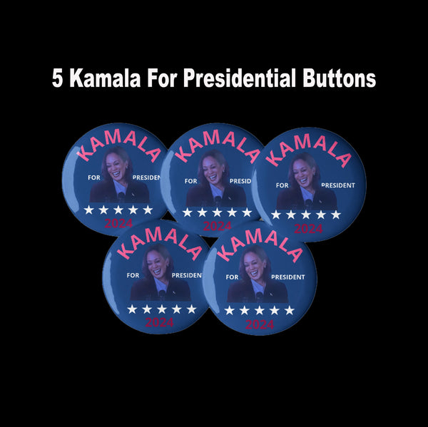 KAMALA for President 5 pin buttons 3