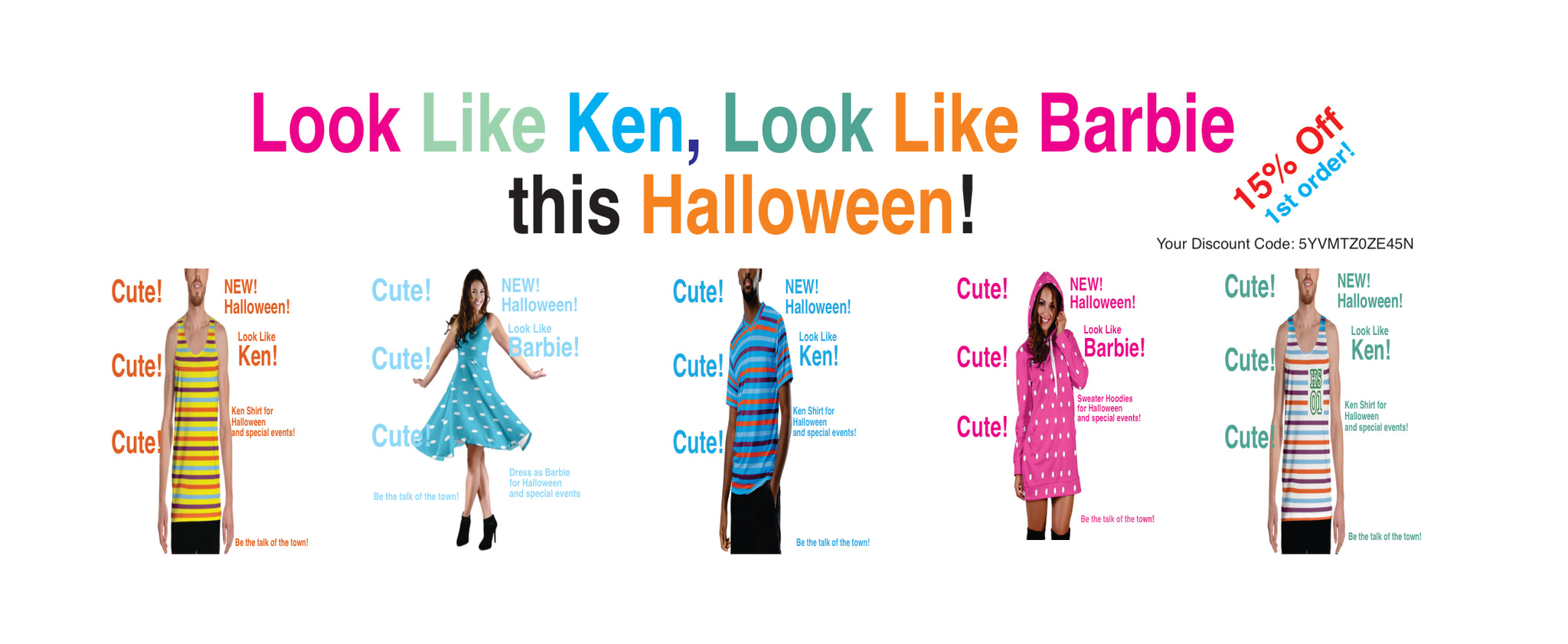 look like ken, look like barbie ad