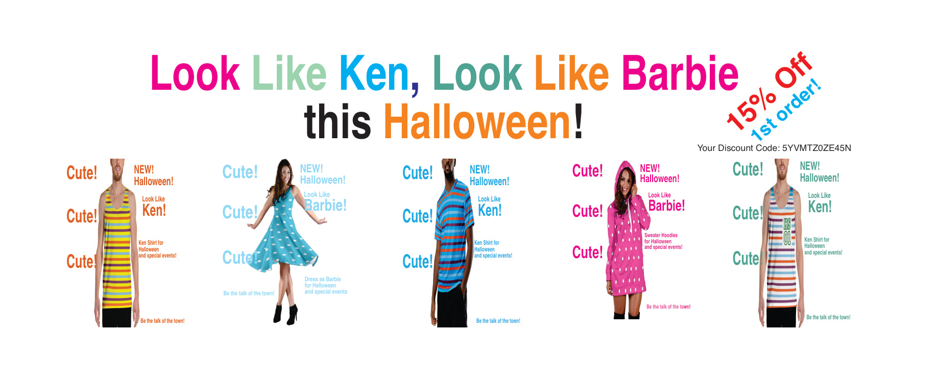 look like ken, look like barbie ad