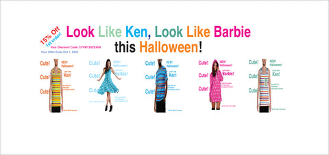 look like ken, look like barbie ad