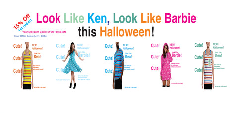 look like ken, look like barbie ad