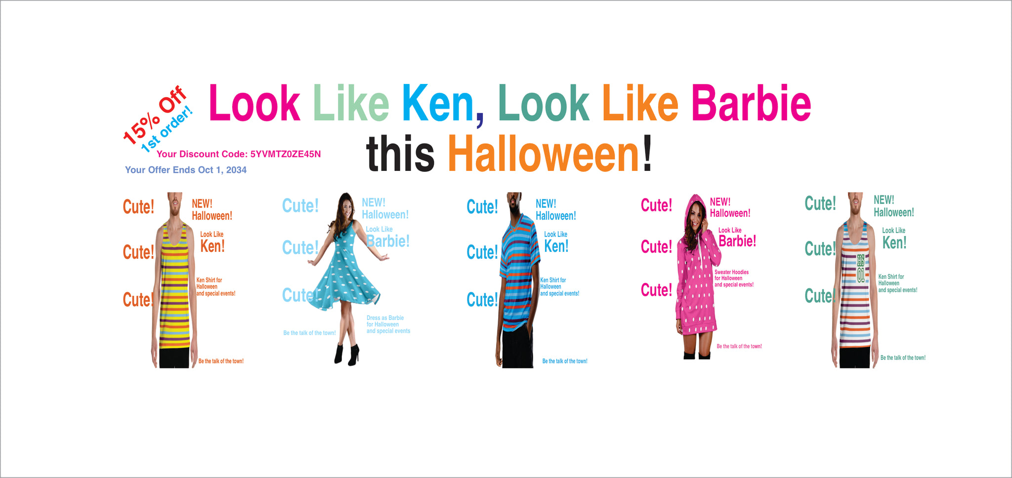 look like ken, look like barbie ad