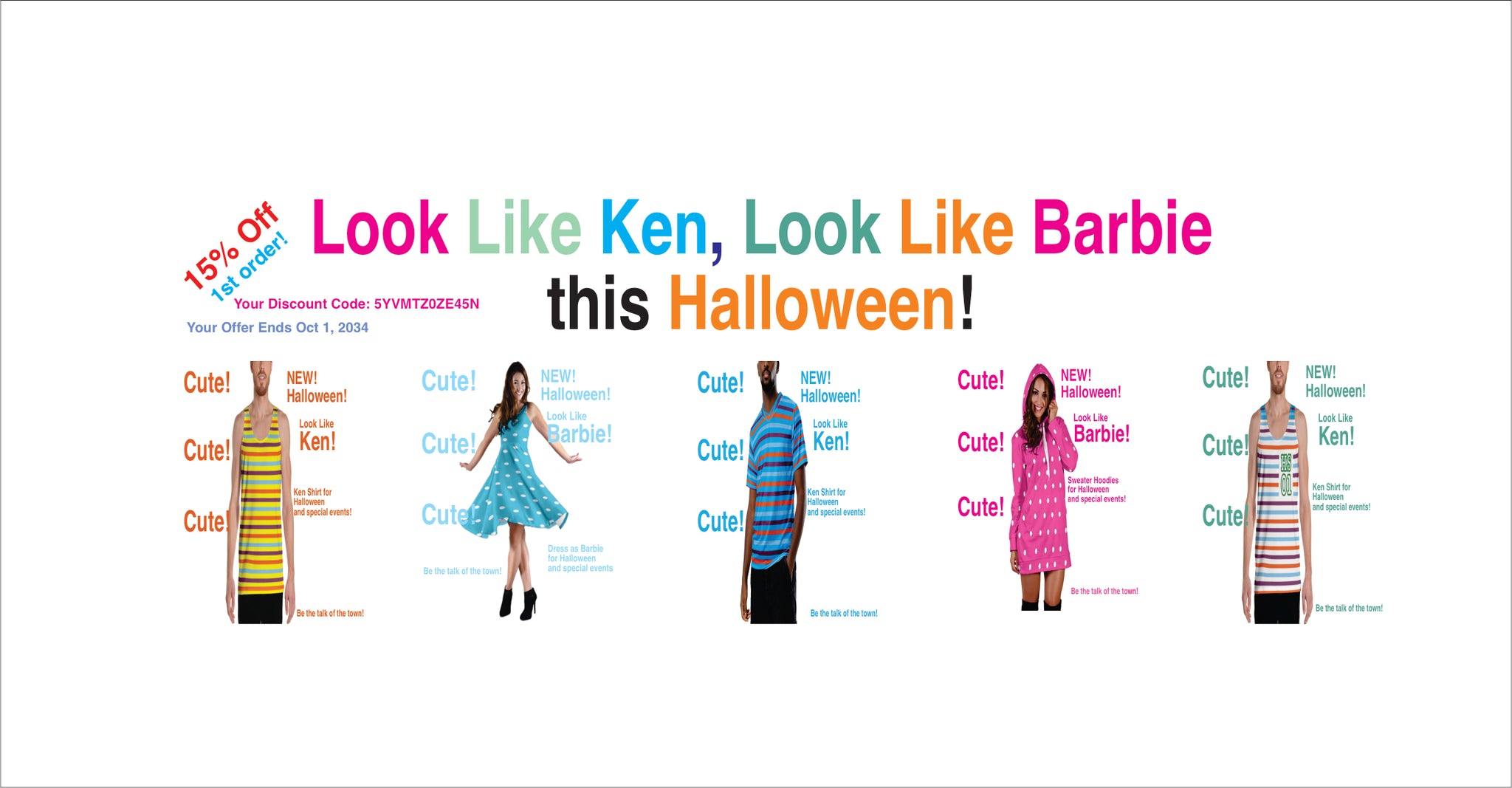 look like ken, look like barbie ad