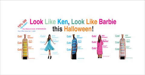 look like ken, look like barbie ad