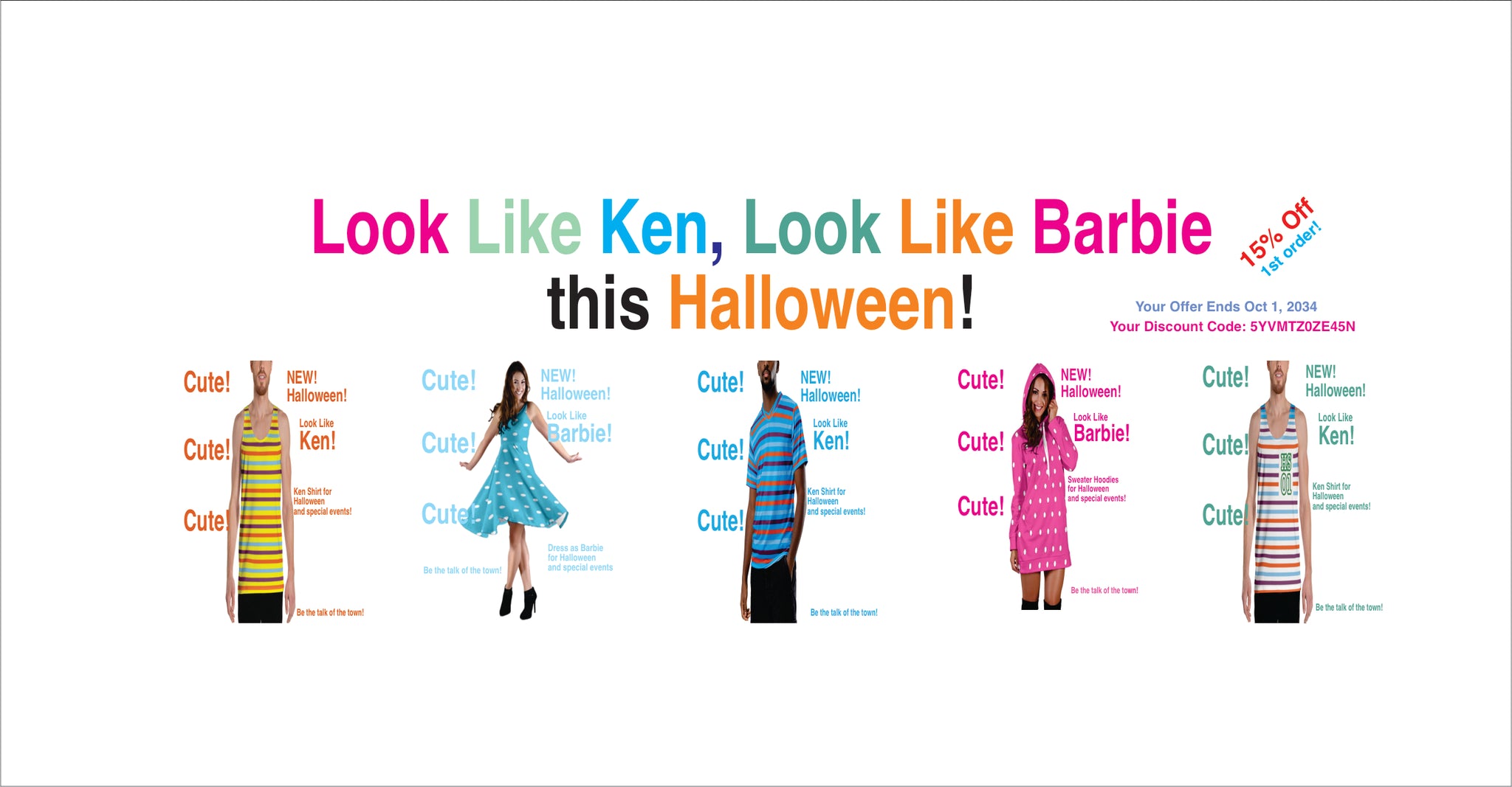 look like ken, look like barbie ad