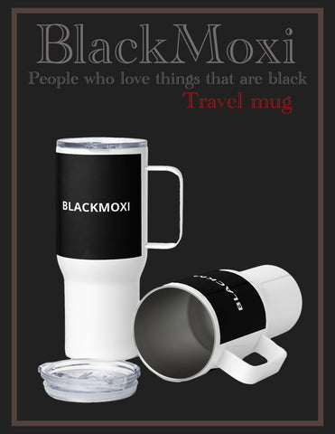 BLACKMOXI Travel mug with a handle