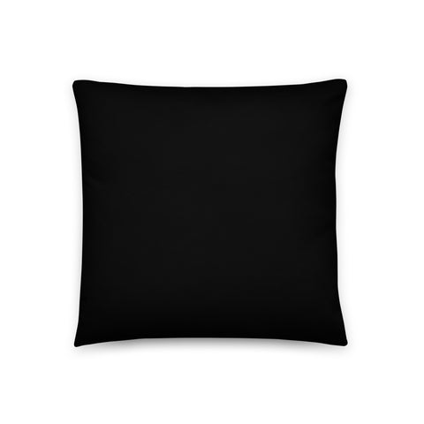 BlackMoxi Basic Pillow w/wht lettering