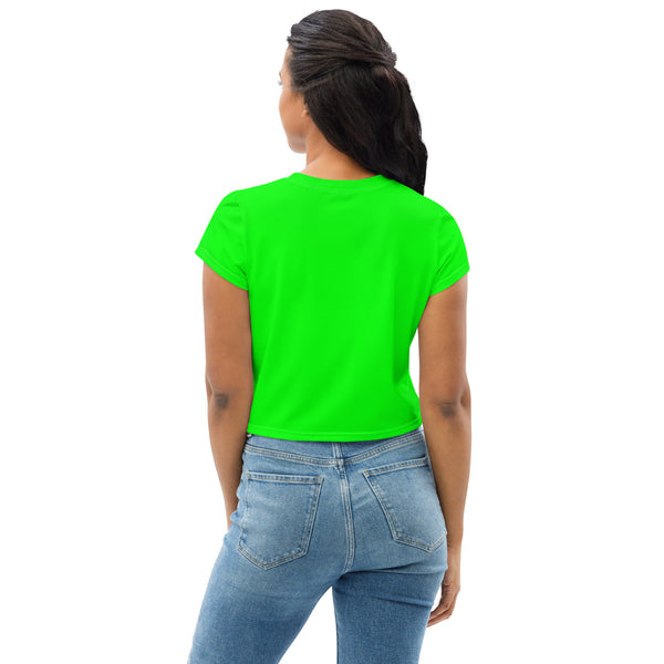 Hoodies4You "Look Like Barbie" "Halloween" Women Neon Green Tee Shirt