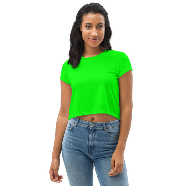 Hoodies4You "Look Like Barbie" "Halloween" Women Neon Green Tee Shirt