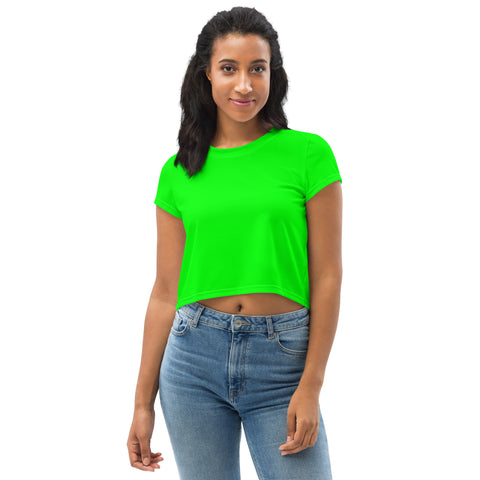 Hoodies4You "Look Like Barbie" "Halloween" Women Neon Green Tee Shirt