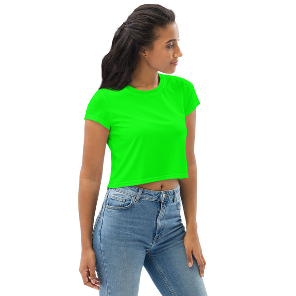 Hoodies4You "Look Like Barbie" "Halloween" Women Neon Green Tee Shirt