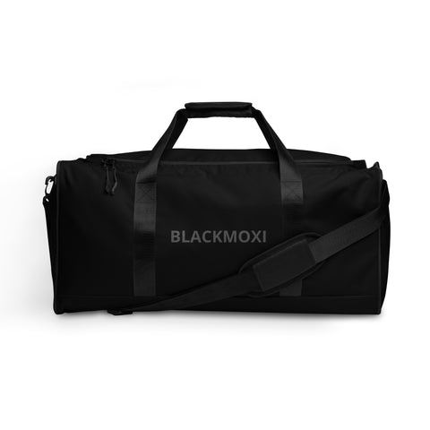 BlackMoxi Duffle bag w/blk lettering