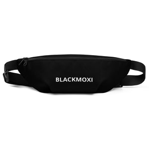 BlackMoxi Fanny Pack w/wht lettering