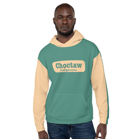 Hoodies4You "Choctaw Indian Hoodie" Green/beige