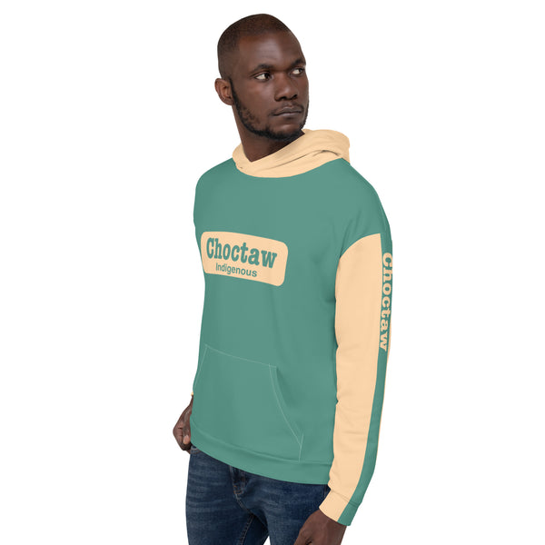 Hoodies4You "Choctaw Indian Hoodie" Green/beige