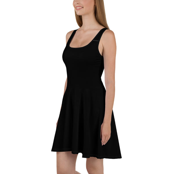 BlackMoxi Skater Dress w/blk lettering