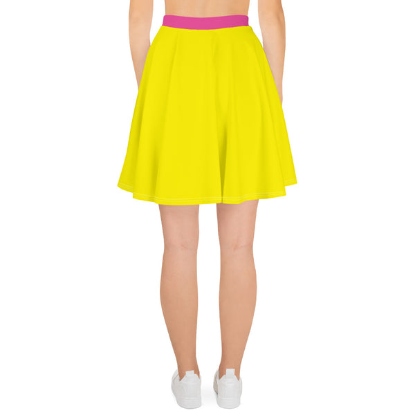 Hoodies4You "Look Like Barbie" "Halloween" Women Yellow Skirt w/pink belt