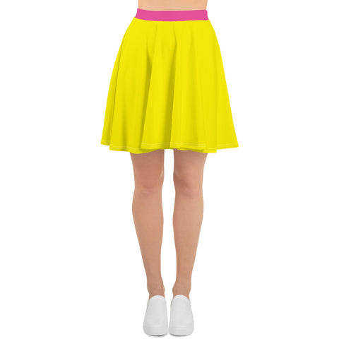 Hoodies4You "Look Like Barbie" "Halloween" Women Yellow Skirt w/pink belt