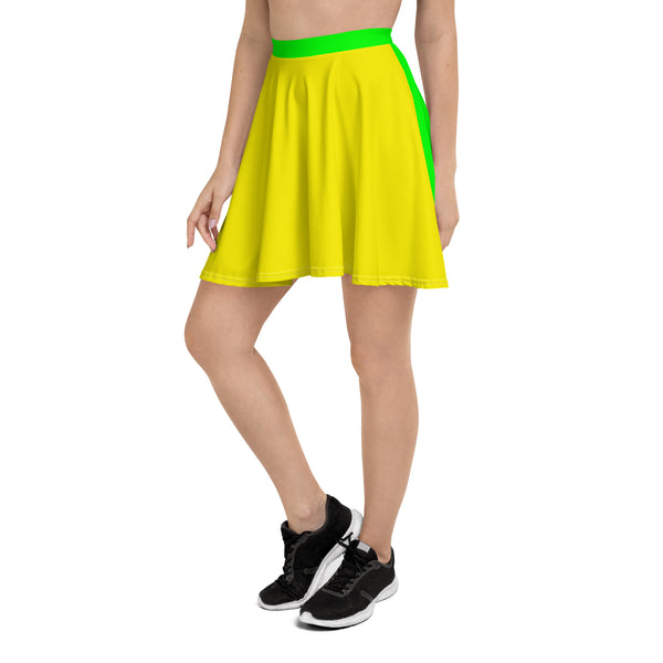 Hoodies4You "Look Like Barbie" "Halloween" Women Neon Yellow & Green Skirt w/green belt