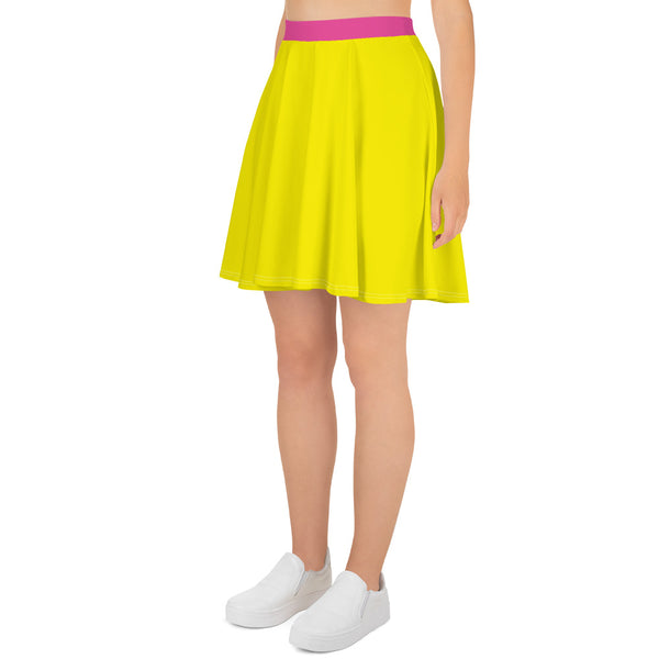 Hoodies4You "Look Like Barbie" "Halloween" Women Yellow Skirt w/pink belt