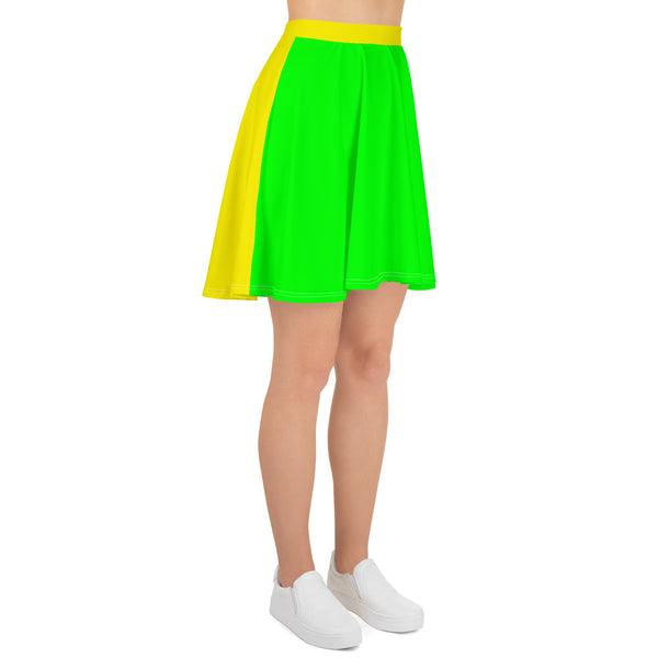 Hoodies4You "Look Like Barbie" "Halloween" Women Neon Green & Yellow Skirt w/pink belt copy