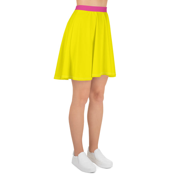 Hoodies4You "Look Like Barbie" "Halloween" Women Yellow Skirt w/pink belt