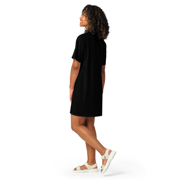 BlackMoxi T-shirt dress w/blk lettering