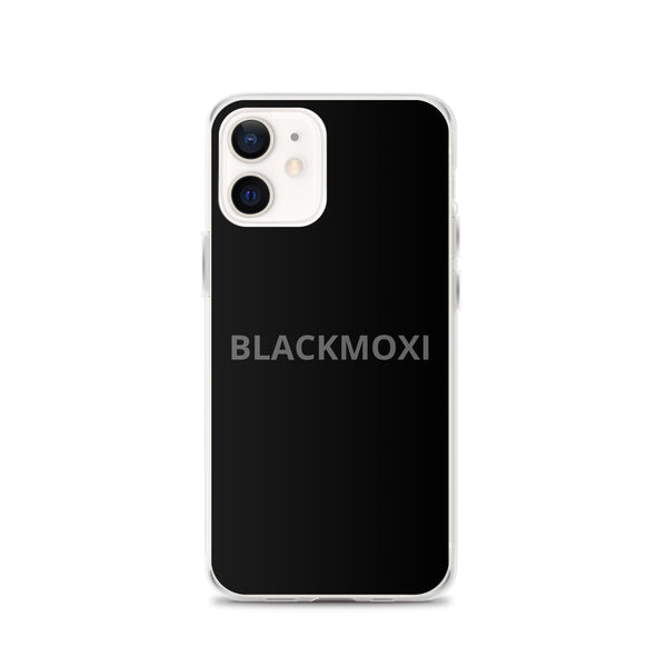 BlackMoxi Clear Case for iPhone® w/blk lettering