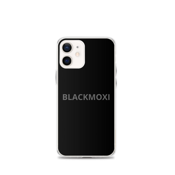 BlackMoxi Clear Case for iPhone® w/blk lettering