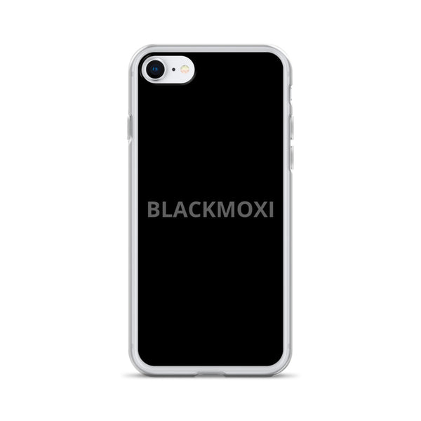 BlackMoxi Clear Case for iPhone® w/blk lettering