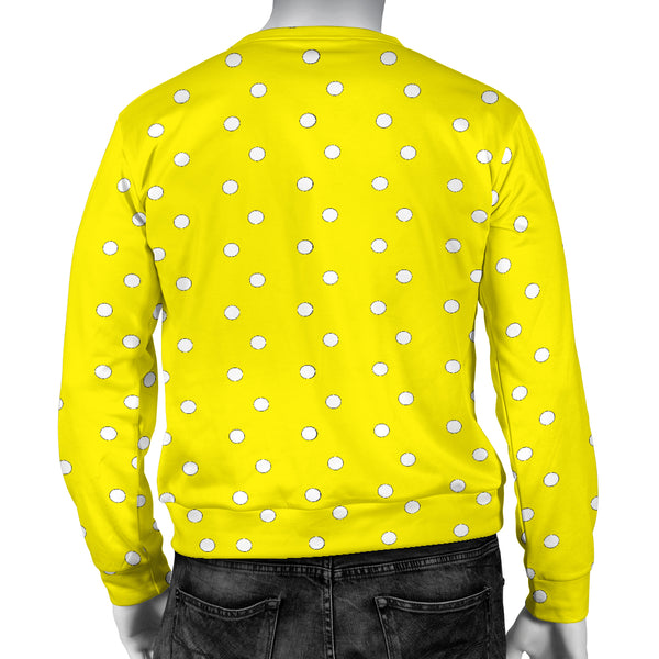 Hoodies4you "Look like Ken" "Halloween Yellow Sweater w/White Polka Dots