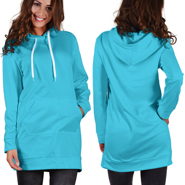 Hoodies4you "Look like Barbie" Blue Hoodie Dress