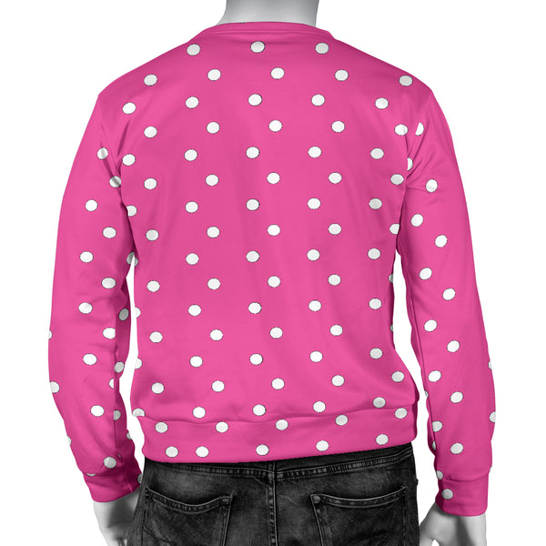 Hoodies4you "Look like Ken" "Halloween Pink Sweater w/White Polka Dots