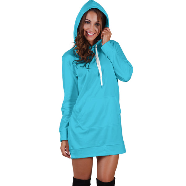 Hoodies4you "Look like Barbie" Blue Hoodie Dress