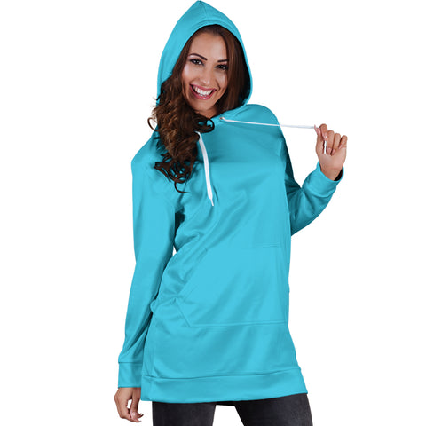 Hoodies4you "Look like Barbie" Blue Hoodie Dress