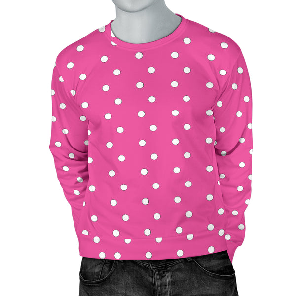 Hoodies4you "Look like Ken" "Halloween Pink Sweater w/White Polka Dots