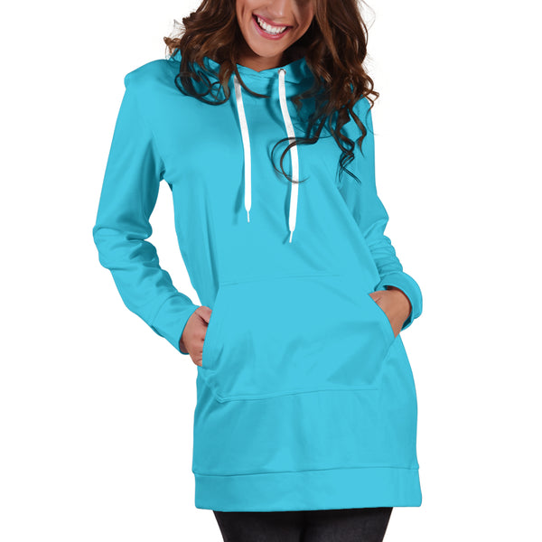 Hoodies4you "Look like Barbie" Blue Hoodie Dress
