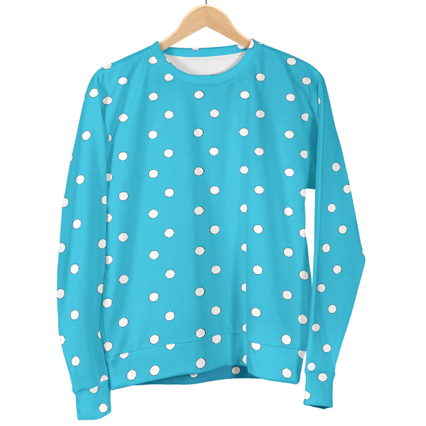Hoodies4you "Look like Ken" "Halloween Blue Sweater w/White Polka Dots