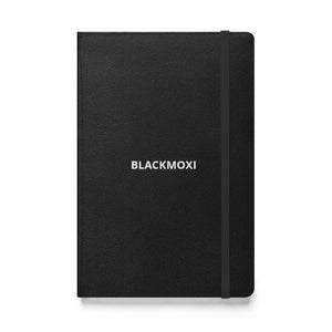 BlackMoxi Hardcover bound notebook w/wht lettering