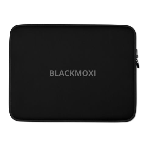 BlackMoxi Laptop Sleeve w/blk lettering