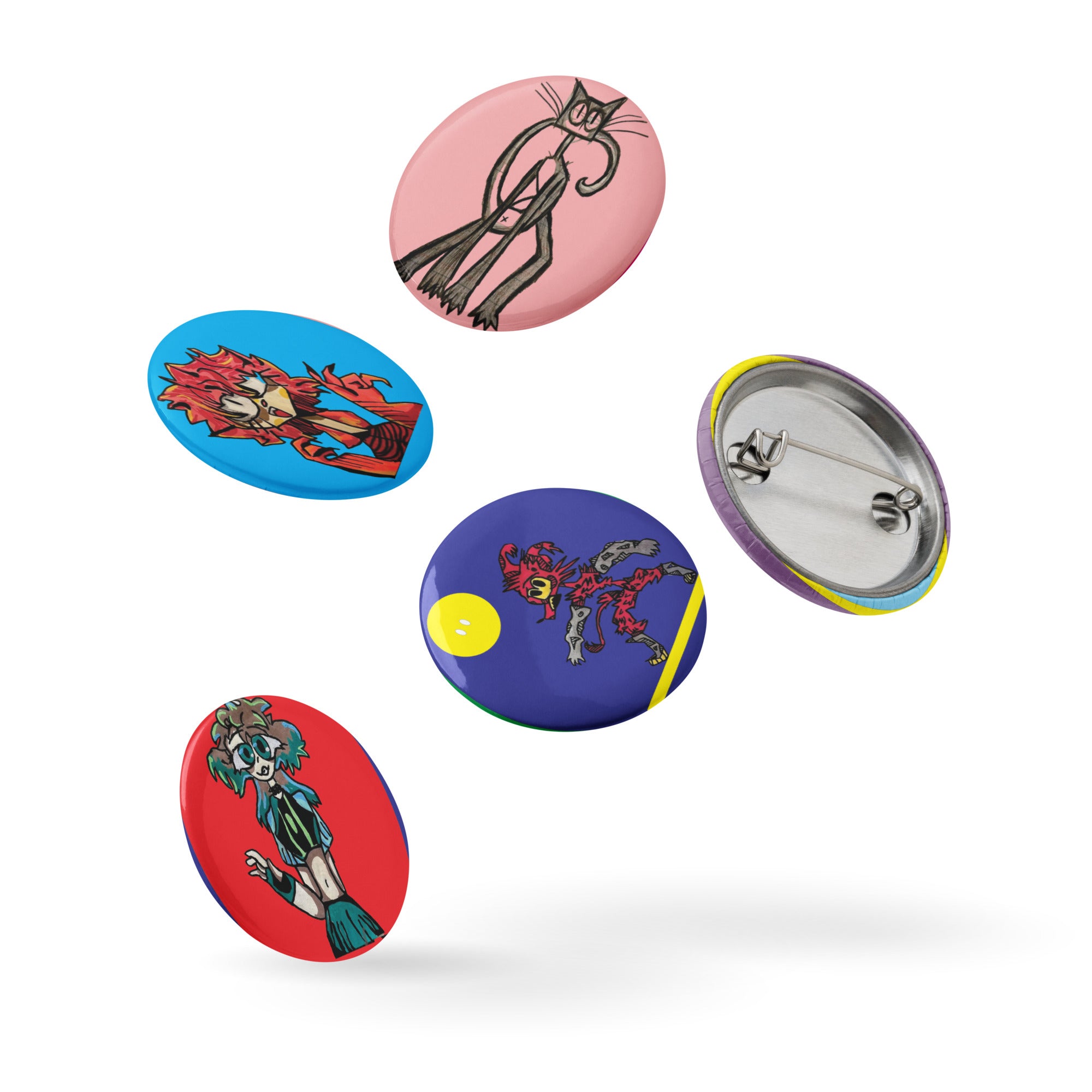 Hoodies4You "LC super" Set of pin buttons