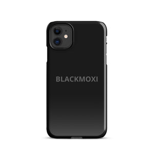 BlackMoxi Snap case for iPhone® w/blk lettering