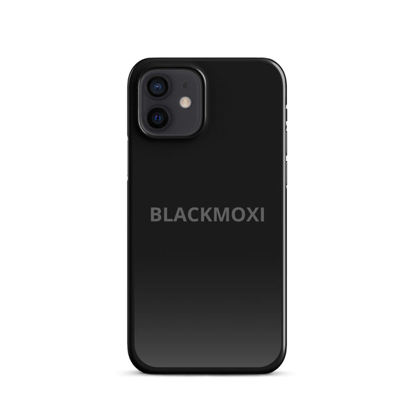 BlackMoxi Snap case for iPhone® w/blk lettering