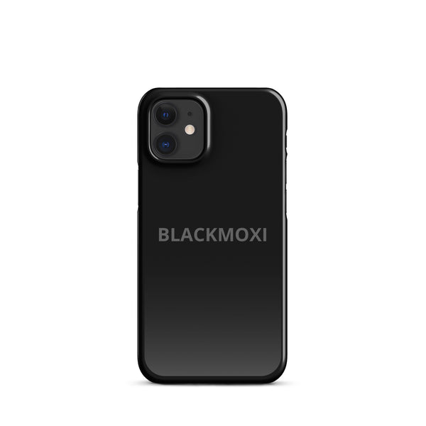 BlackMoxi Snap case for iPhone® w/blk lettering