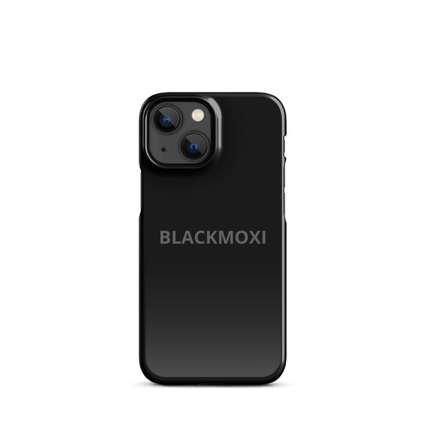 BlackMoxi Snap case for iPhone® w/blk lettering