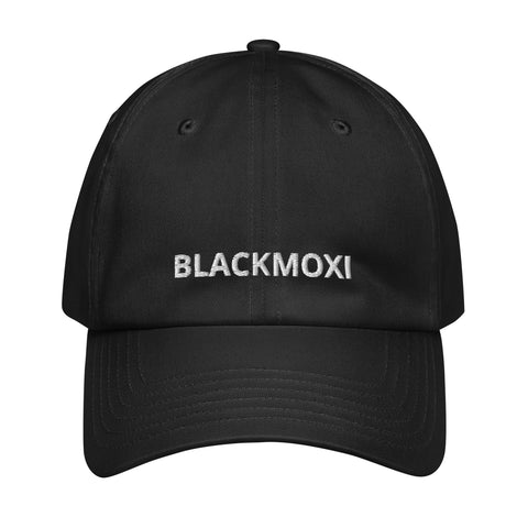 BlackMoxi Under Armour® dad hat w/wht lettering