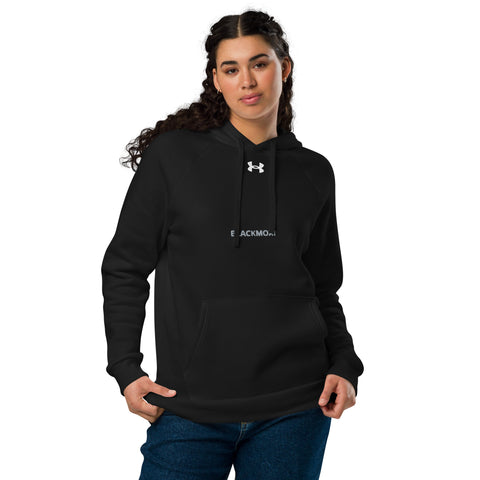 BlackMoxi Under Armour® hoodie w/blk lettering