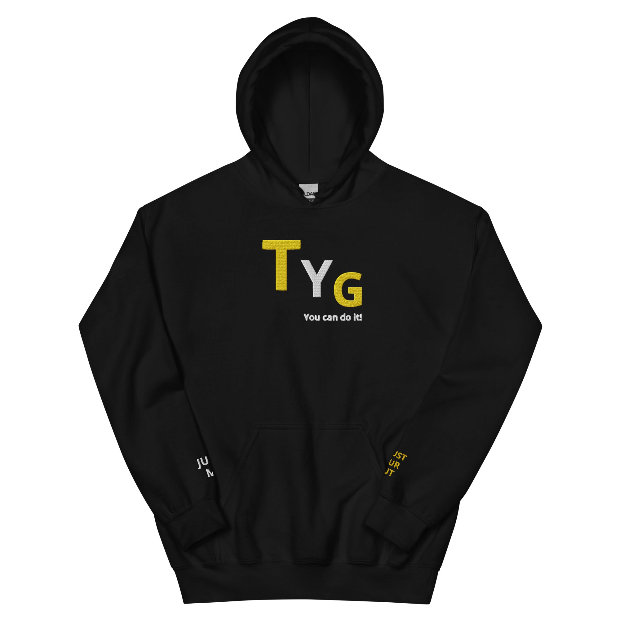 Hoodies4You "TYG" "You can do it!" Black hoodie w/gold and white letters