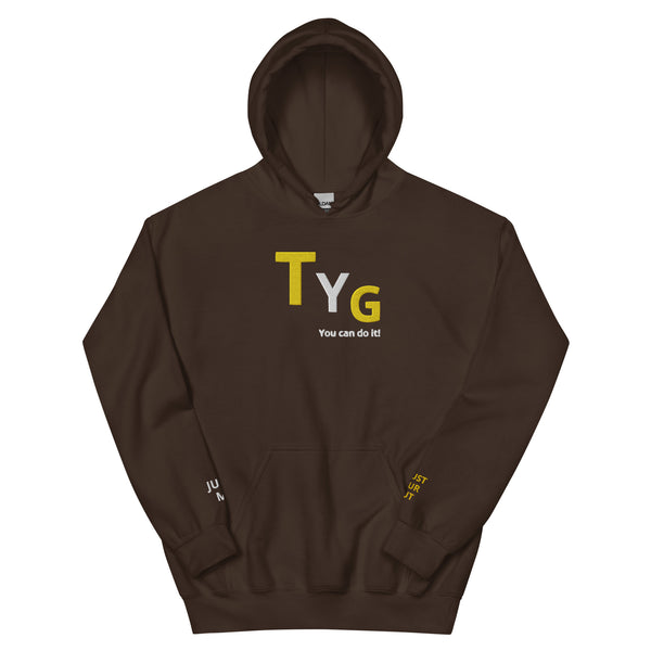 Hoodies4You "TYG" "You can do it!" Black hoodie w/gold and white letters